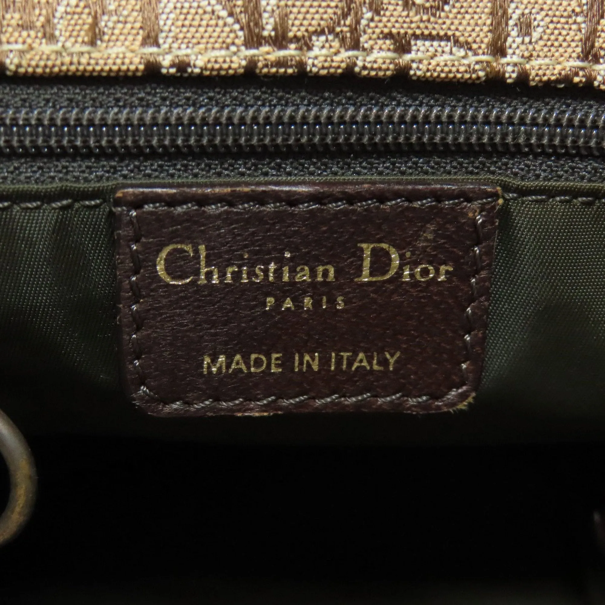 Christian Dior Canvas Handbag (Pre-Owned)
