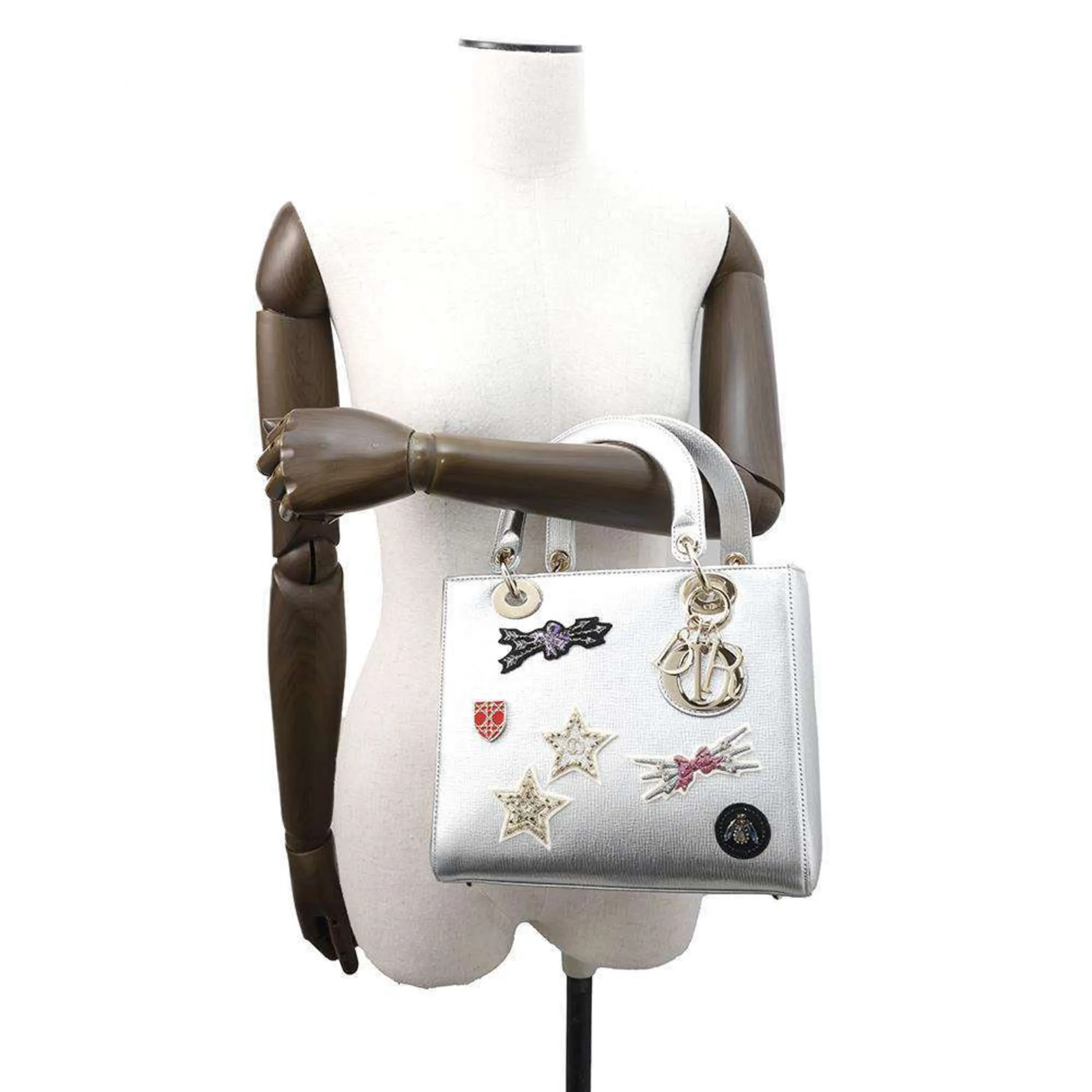 Christian Dior Lady Dior Leather Handbag (Pre-Owned)