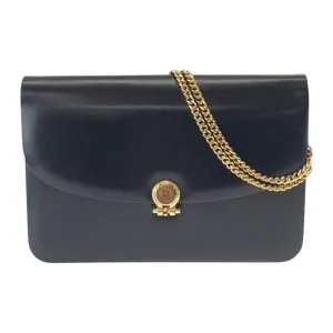 Christian Dior Leather Clutch Bag Shoulder Bag (Pre-Owned)