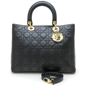 Christian Dior Leather Handbag (Pre-Owned)