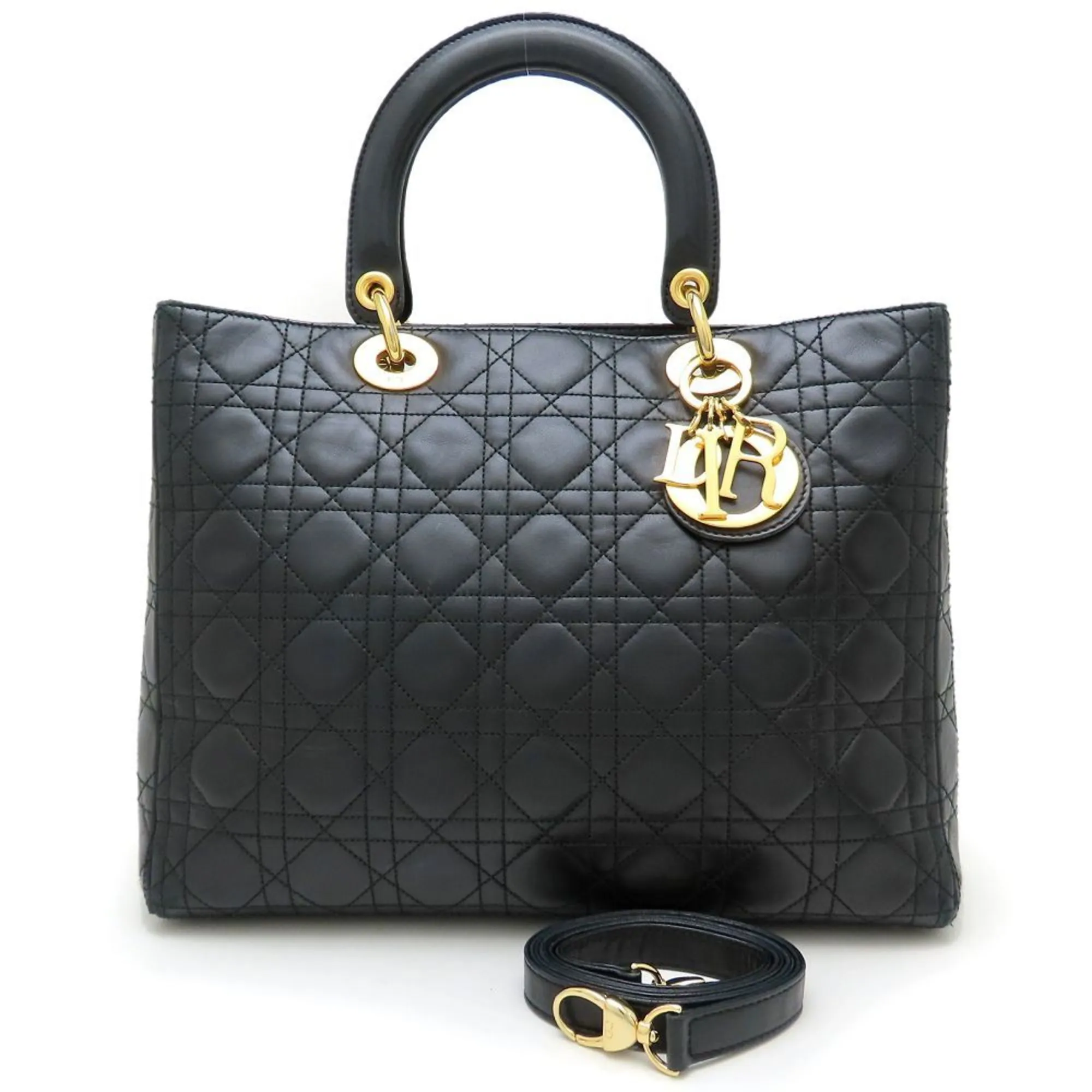 Christian Dior Leather Handbag (Pre-Owned)