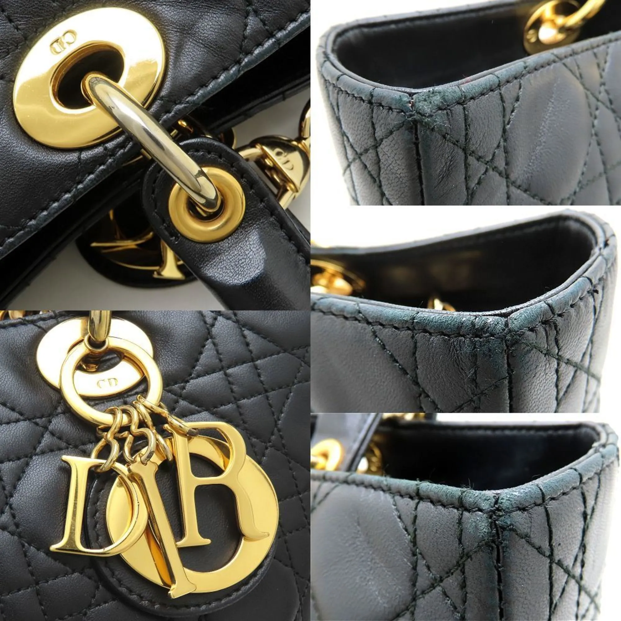 Christian Dior Leather Handbag (Pre-Owned)