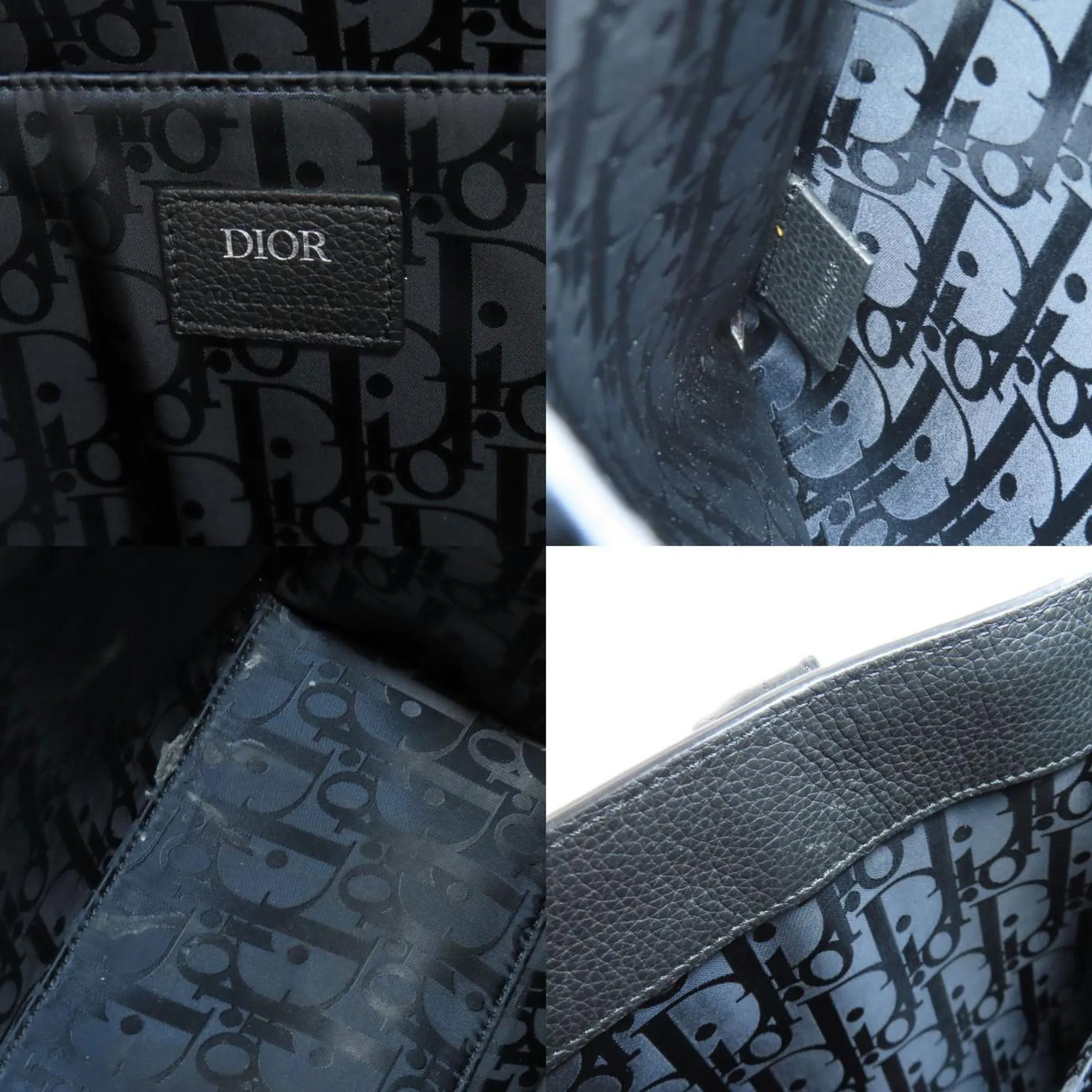 Christian Dior Leather Tote Bag (Pre-Owned)