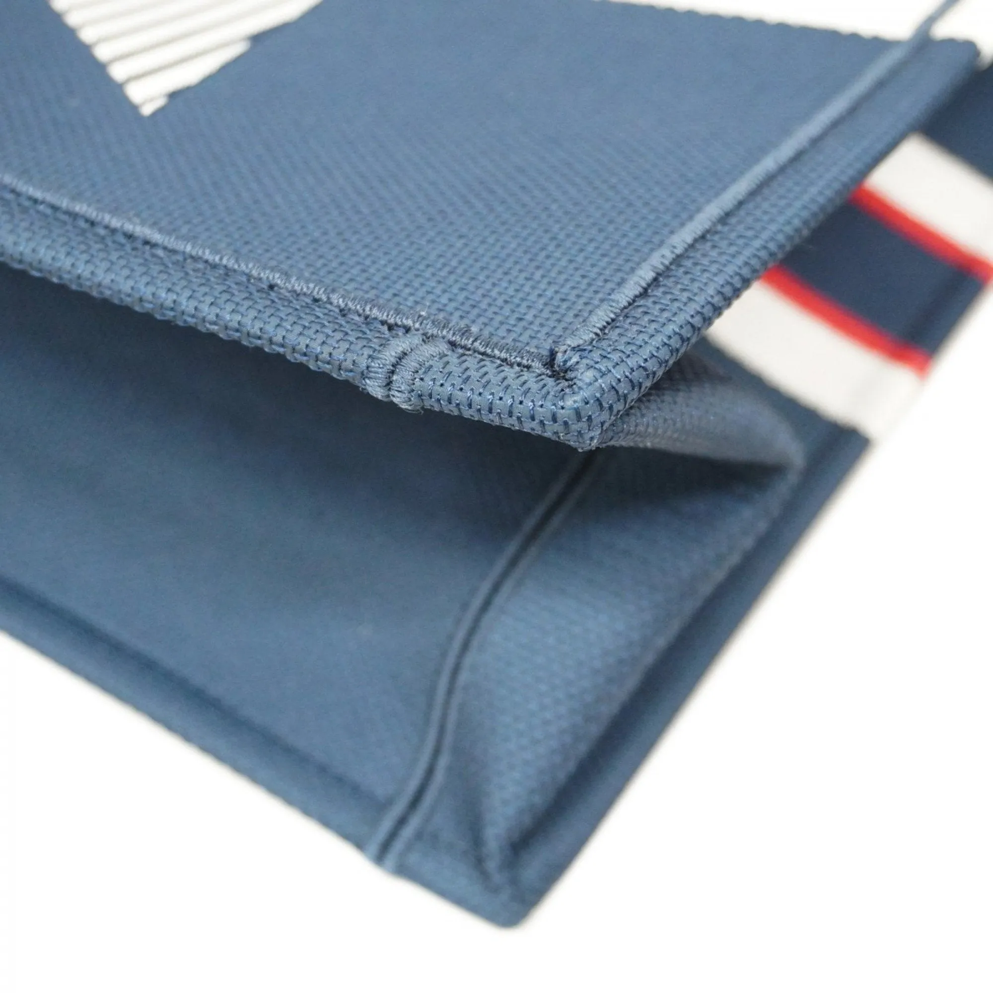 Christian Dior Navy Color Canvas Tote Bag (Pre-Owned)