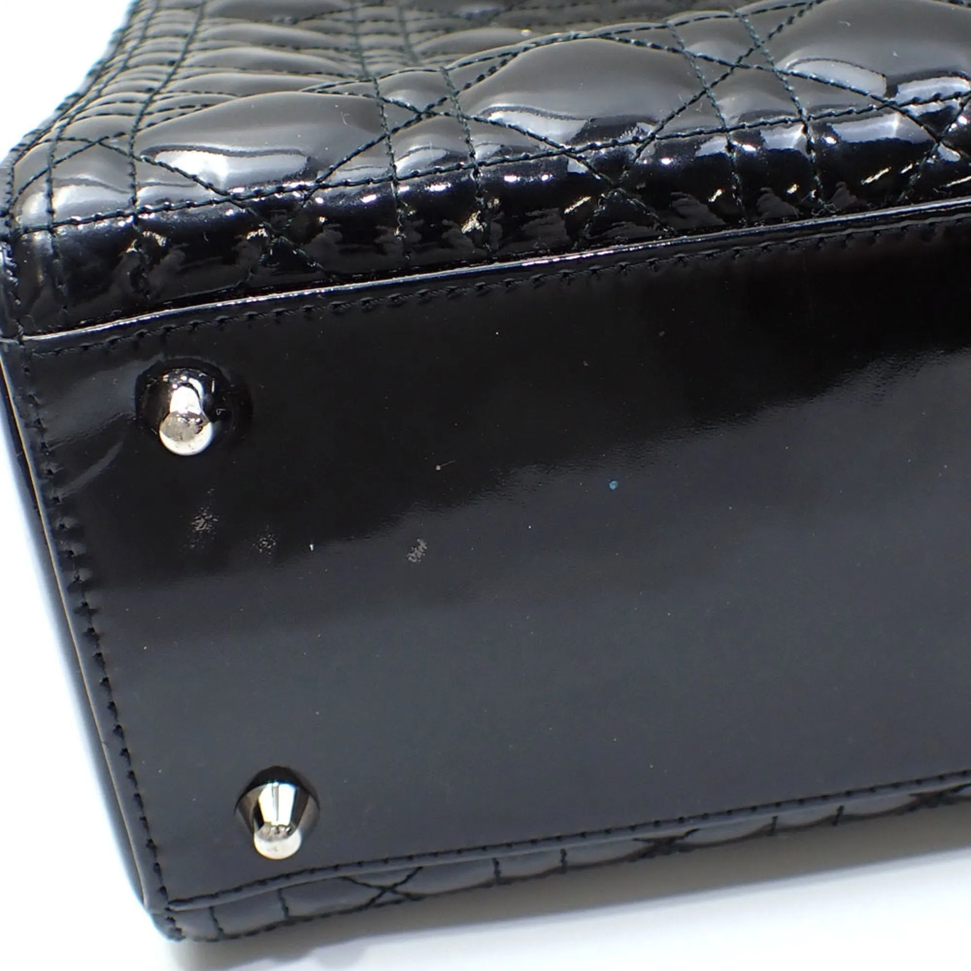 Christian Dior Patent Leather Handbag (Pre-Owned)