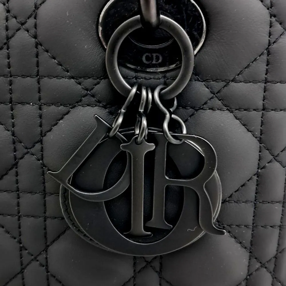 Christian Dior Ultra Matte Cannage Lady Bag Medium M0565