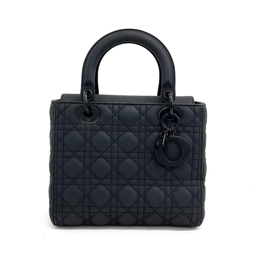 Christian Dior Ultra Matte Cannage Lady Bag Medium M0565