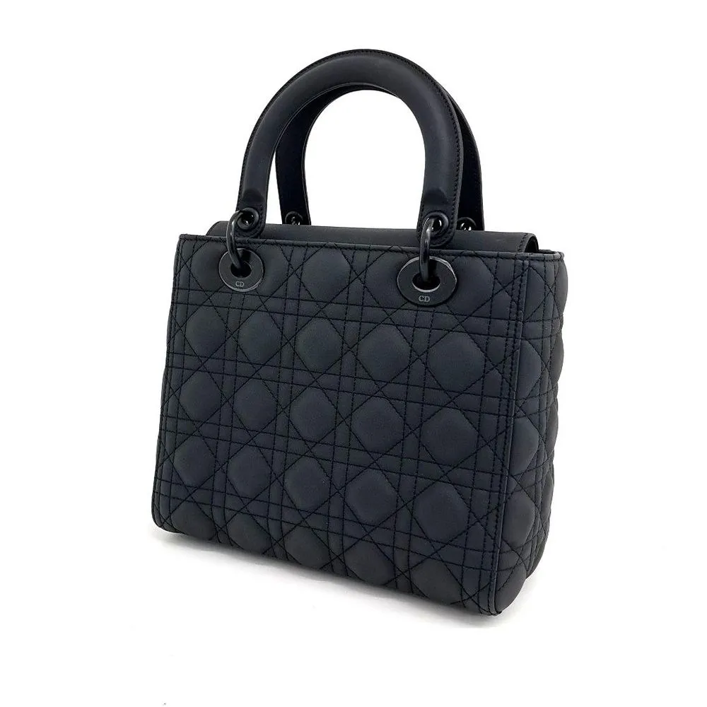 Christian Dior Ultra Matte Cannage Lady Bag Medium M0565