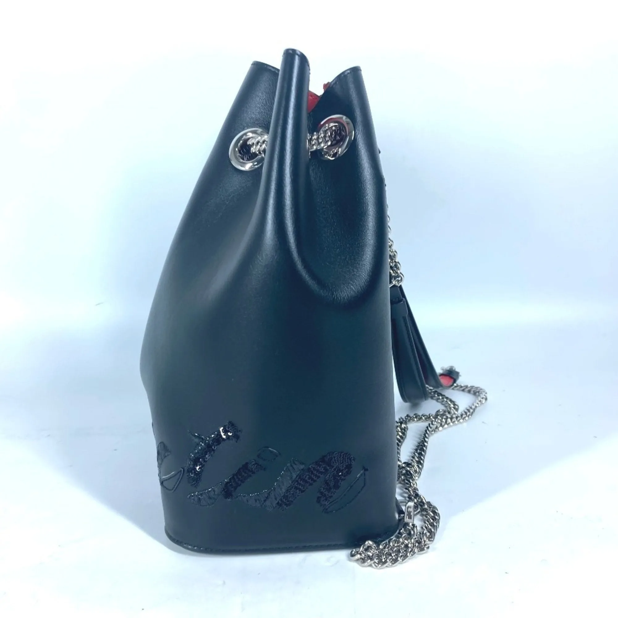 Christian Louboutin Marie Jane Leather Backpack Bag (Pre-Owned)