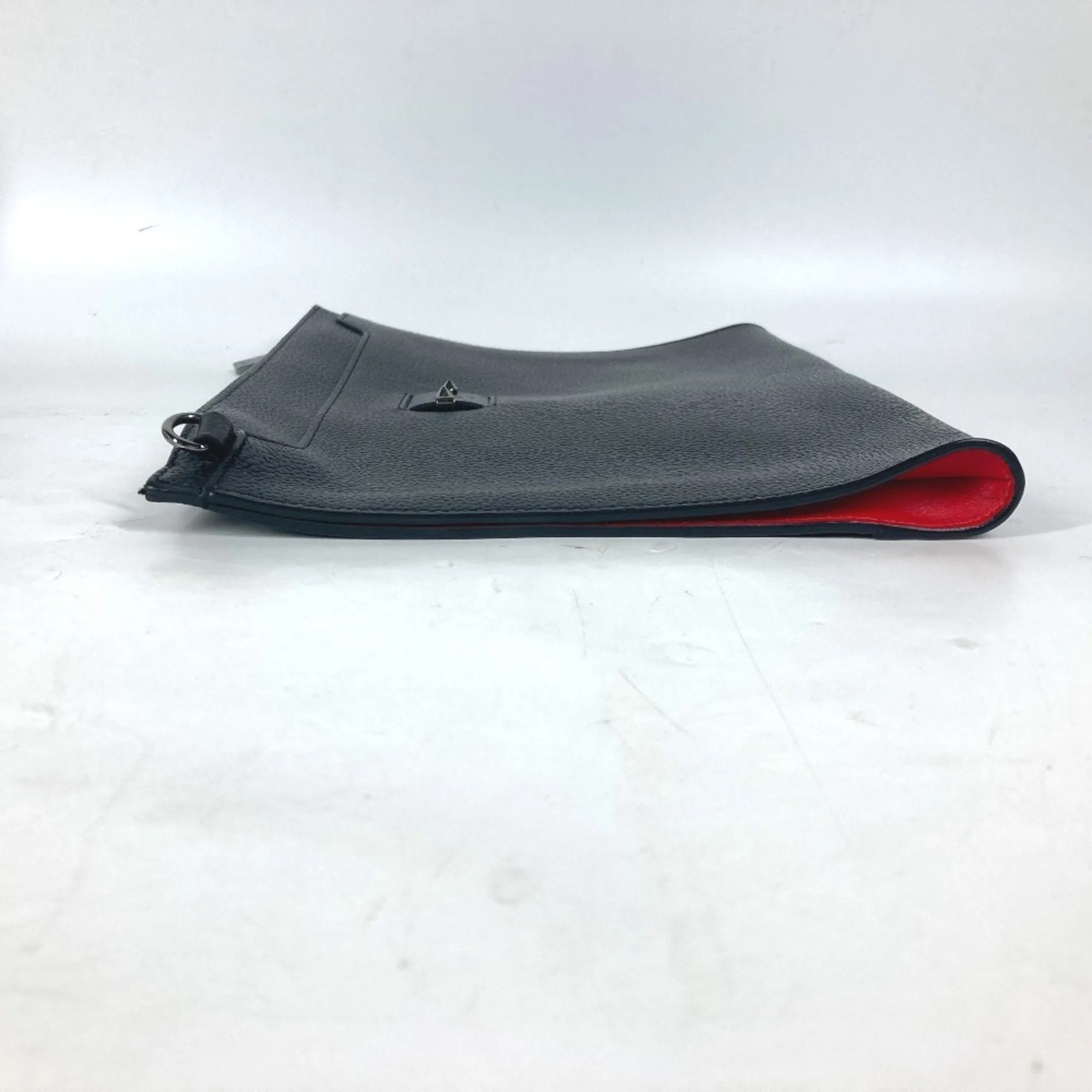 Christian Louboutin Sky Pouch Leather Clutch Bag (Pre-Owned)