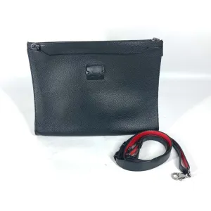 Christian Louboutin Sky Pouch Leather Clutch Bag (Pre-Owned)