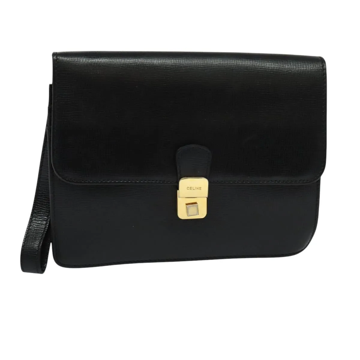 Cline Leather Clutch Bag (Pre-Owned)
