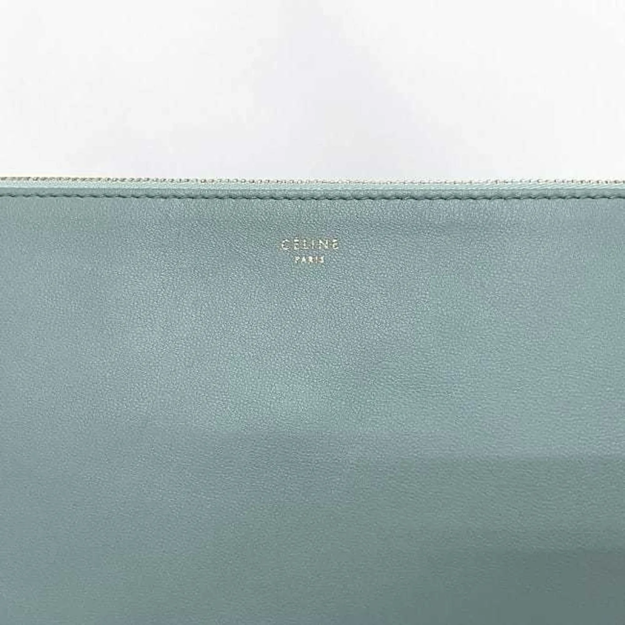 Cline Leather Clutch Bag (Pre-Owned)