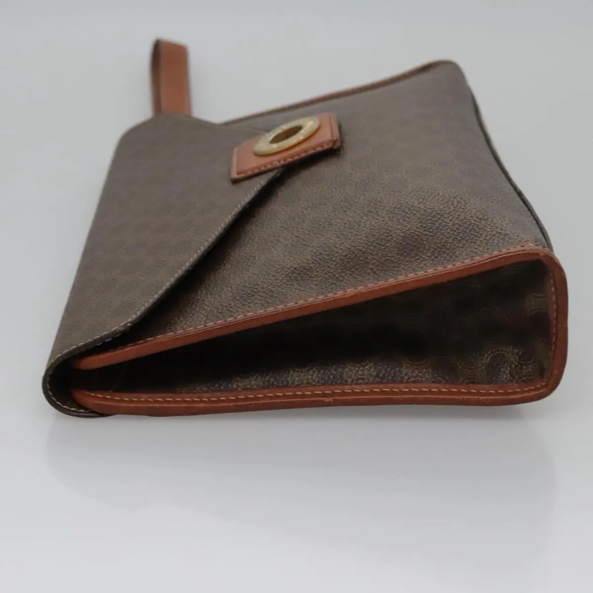 Cline Macadam Canvas Clutch Bag (Pre-Owned)