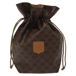 Cline Macadam Canvas Clutch Bag (Pre-Owned)
