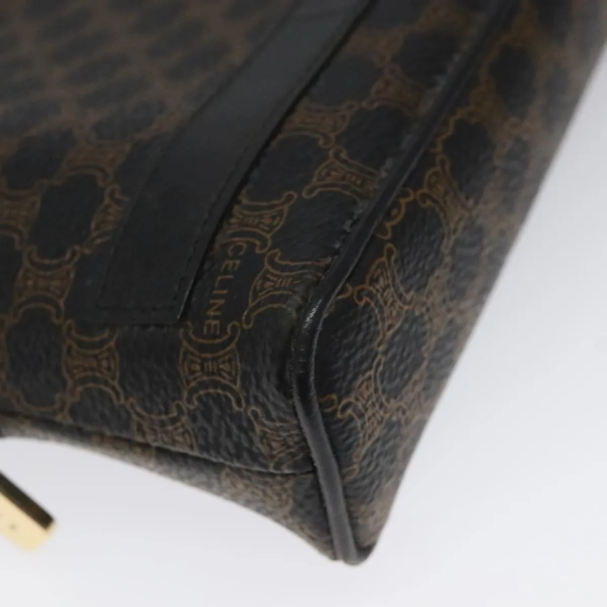 Cline Macadam Canvas Clutch Bag (Pre-Owned)