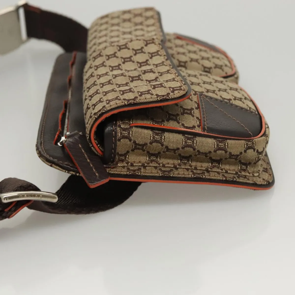 Cline Macadam Canvas Clutch Bag (Pre-Owned)