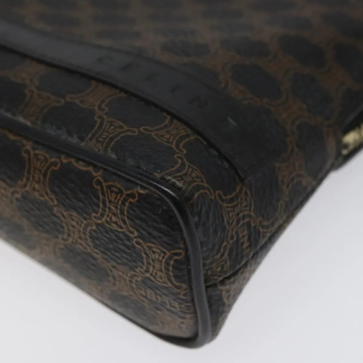Cline Macadam Canvas Clutch Bag (Pre-Owned)