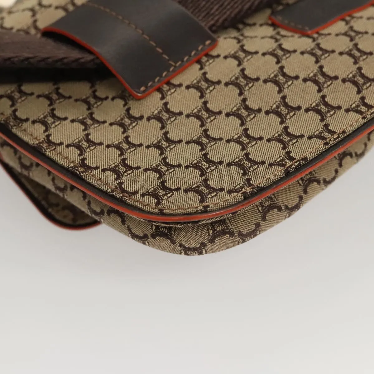 Cline Macadam Canvas Clutch Bag (Pre-Owned)