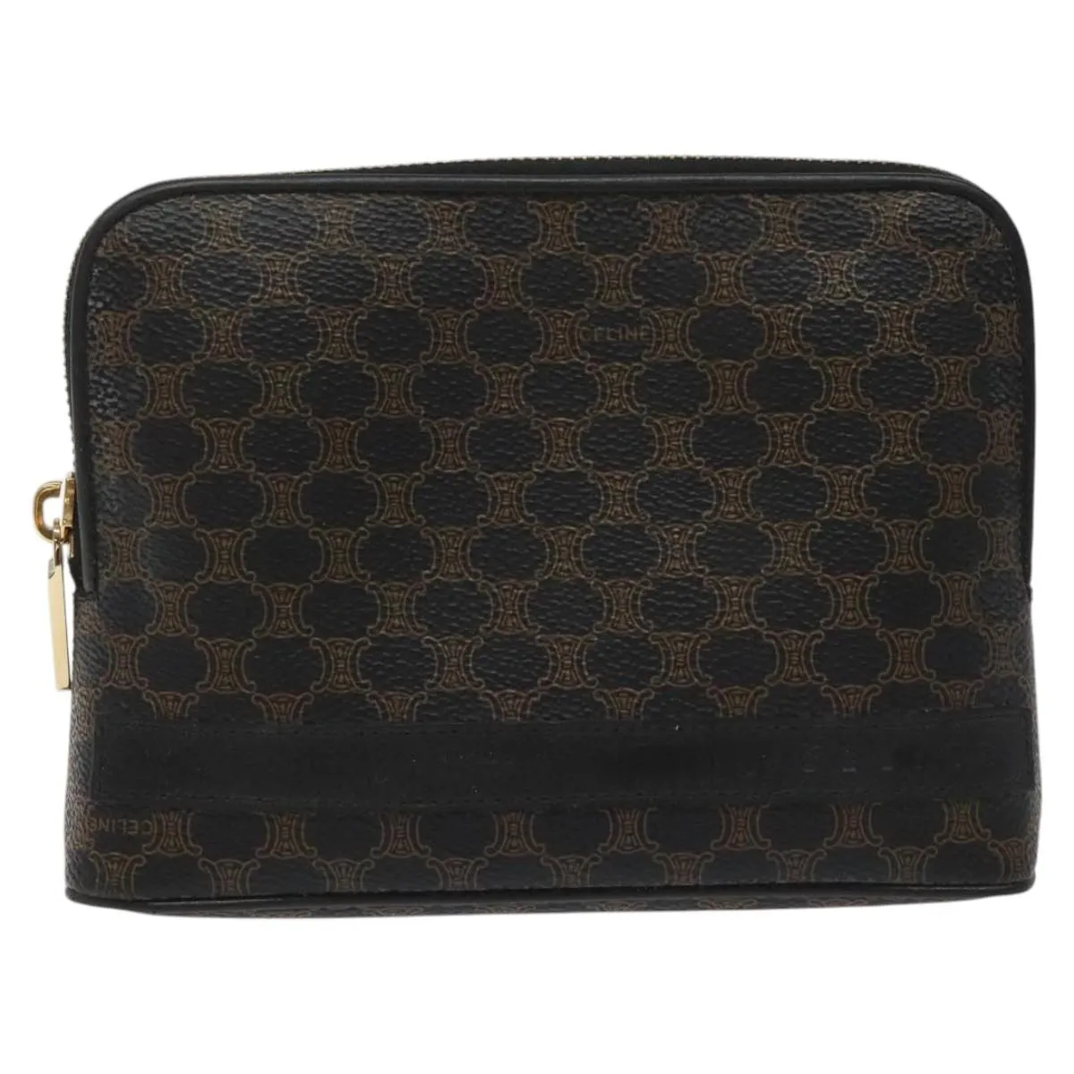 Cline Macadam Canvas Clutch Bag (Pre-Owned)
