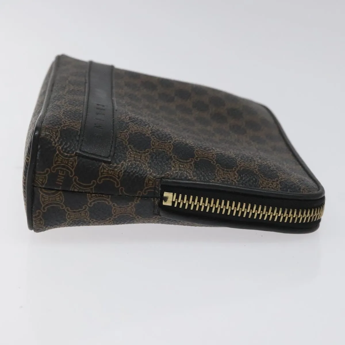 Cline Macadam Canvas Clutch Bag (Pre-Owned)