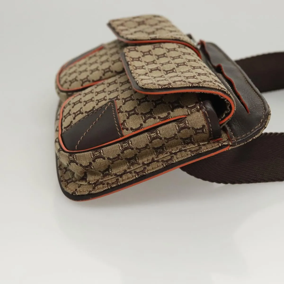 Cline Macadam Canvas Clutch Bag (Pre-Owned)