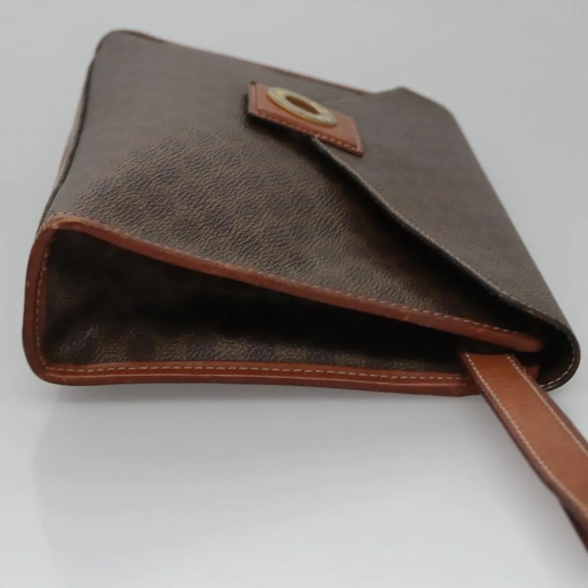 Cline Macadam Canvas Clutch Bag (Pre-Owned)