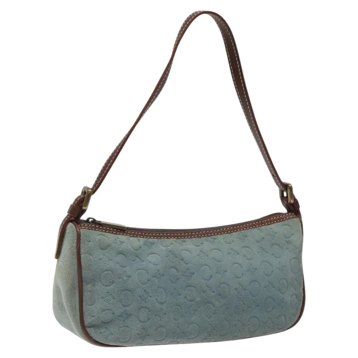 Cline Macadam Suede Clutch Bag (Pre-Owned)