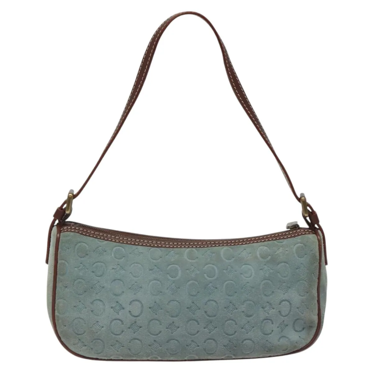 Cline Macadam Suede Clutch Bag (Pre-Owned)