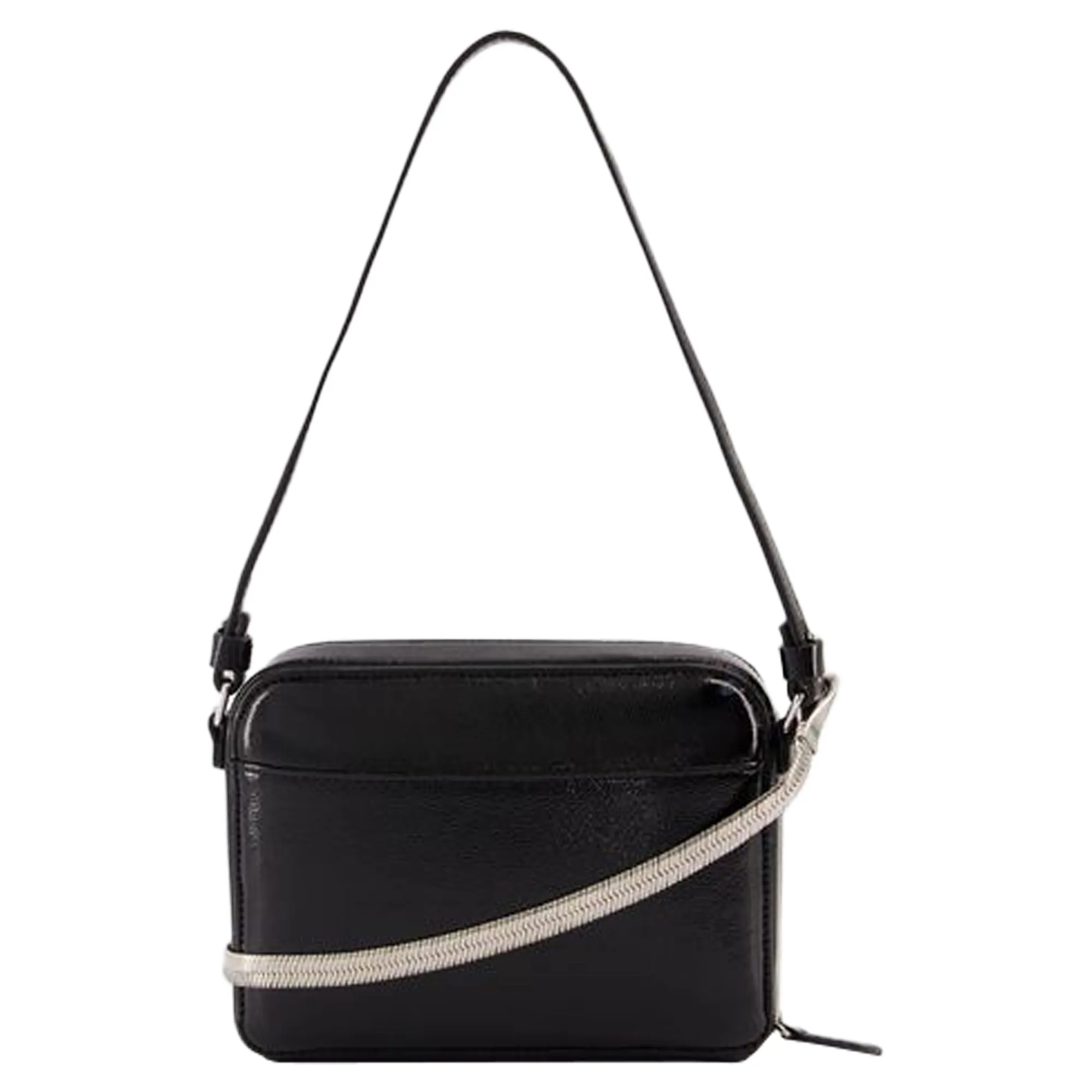 Cloud Chained Naplack Purse - Courreges - Leather - Black