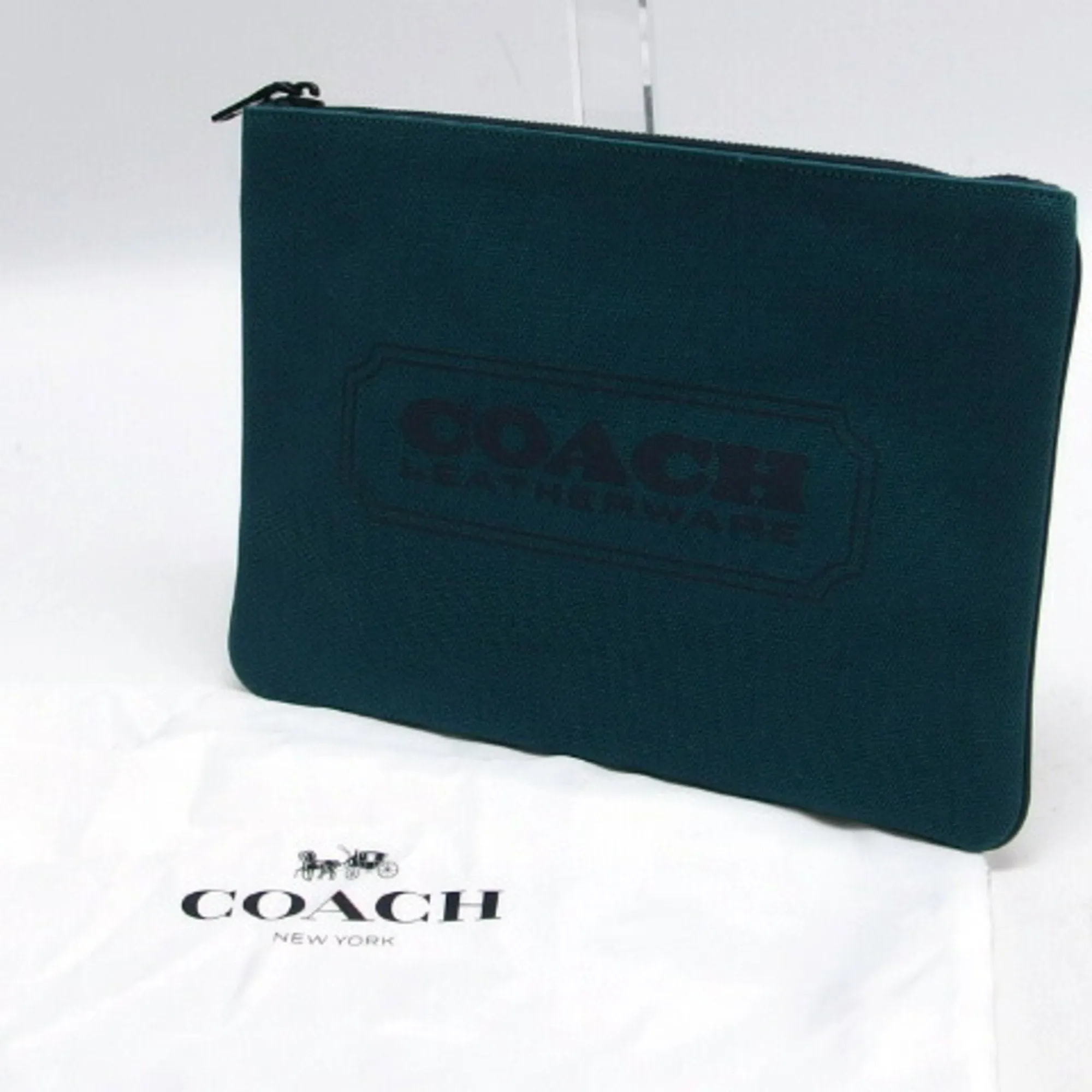 Coach  Canvas Clutch Bag Pouch (Pre-Owned)