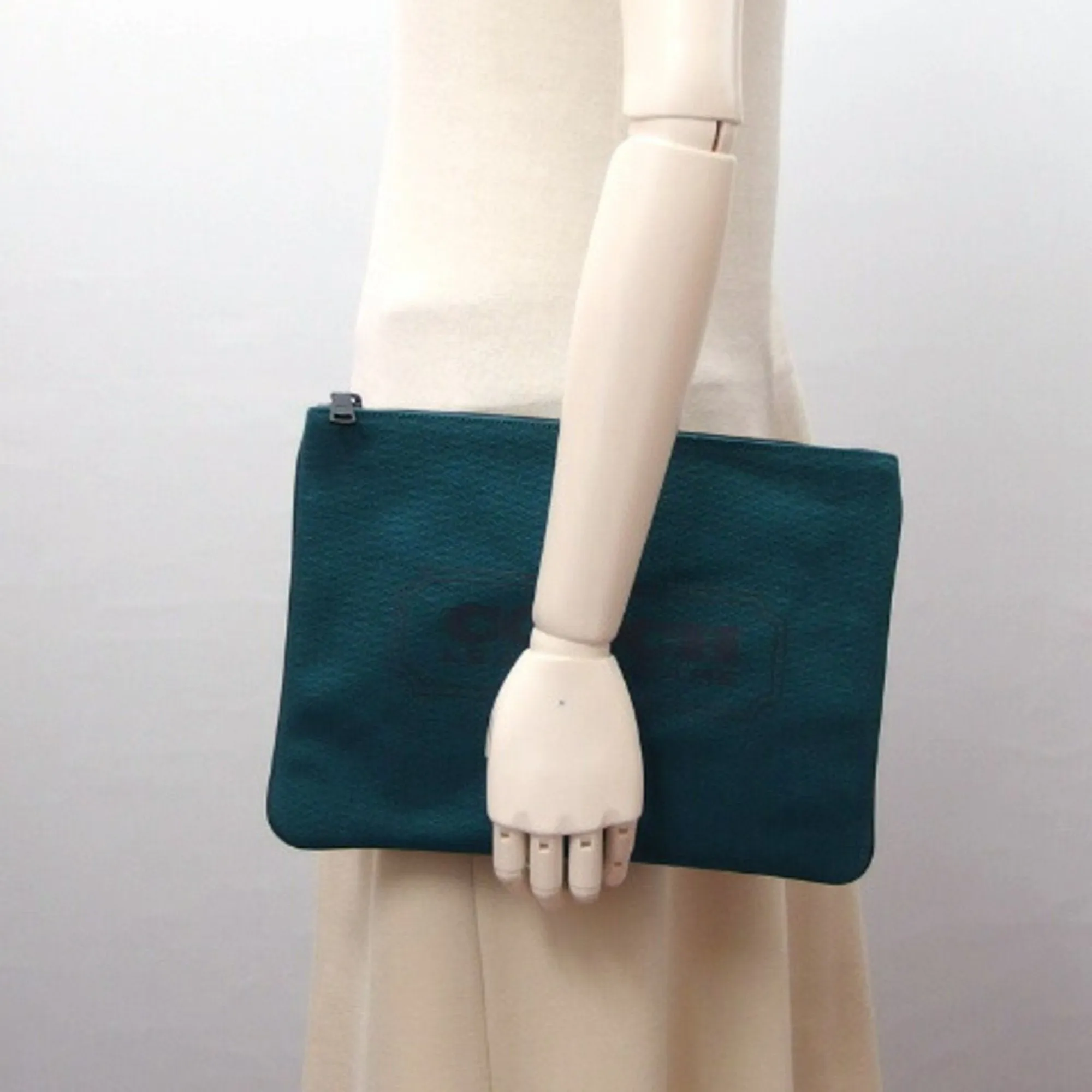Coach  Canvas Clutch Bag Pouch (Pre-Owned)