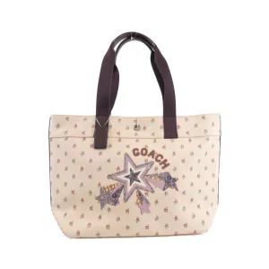 Coach Canvas Handbag Tote Bag (Pre-Owned)