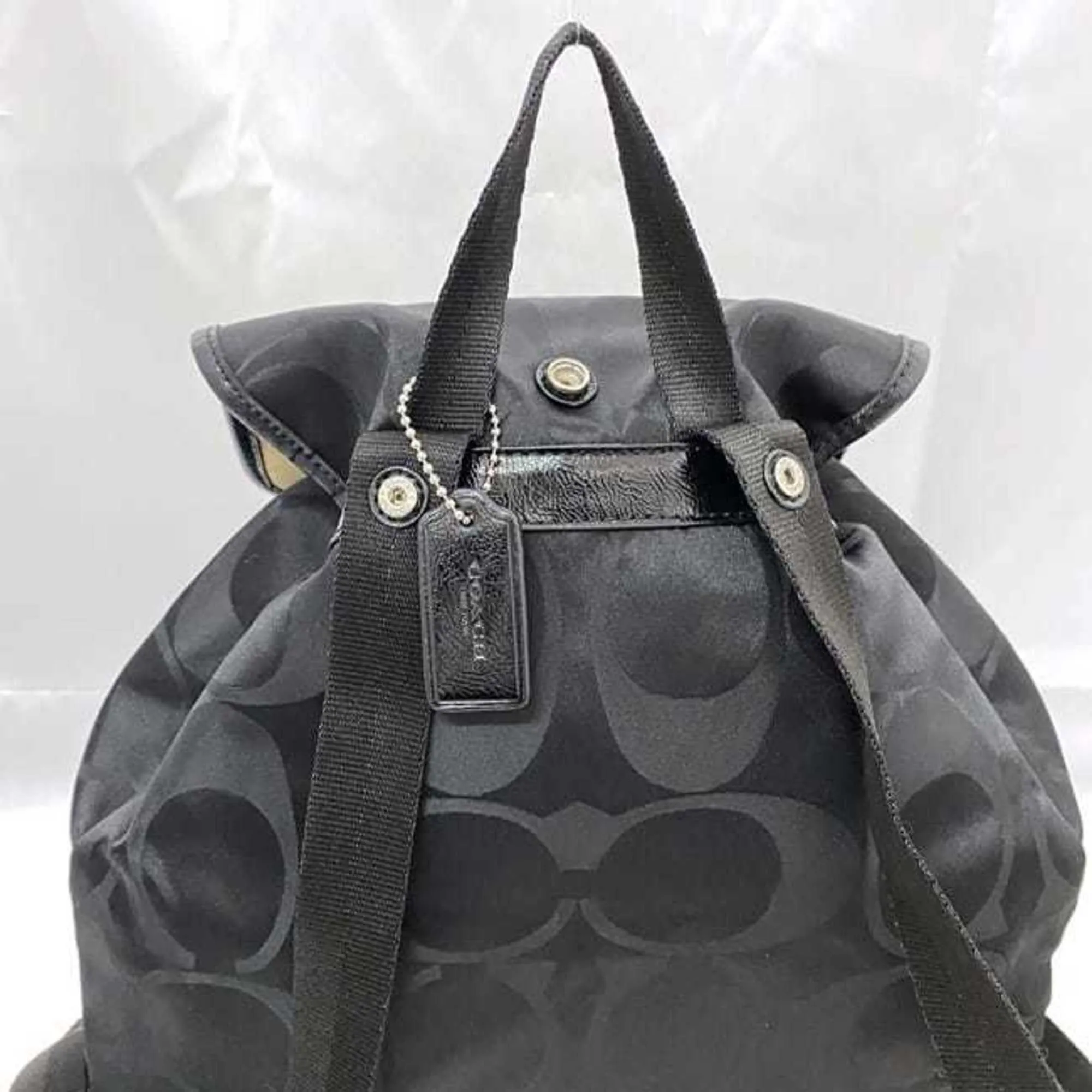 Coach Canvas Leather Backpack (Pre-Owned)