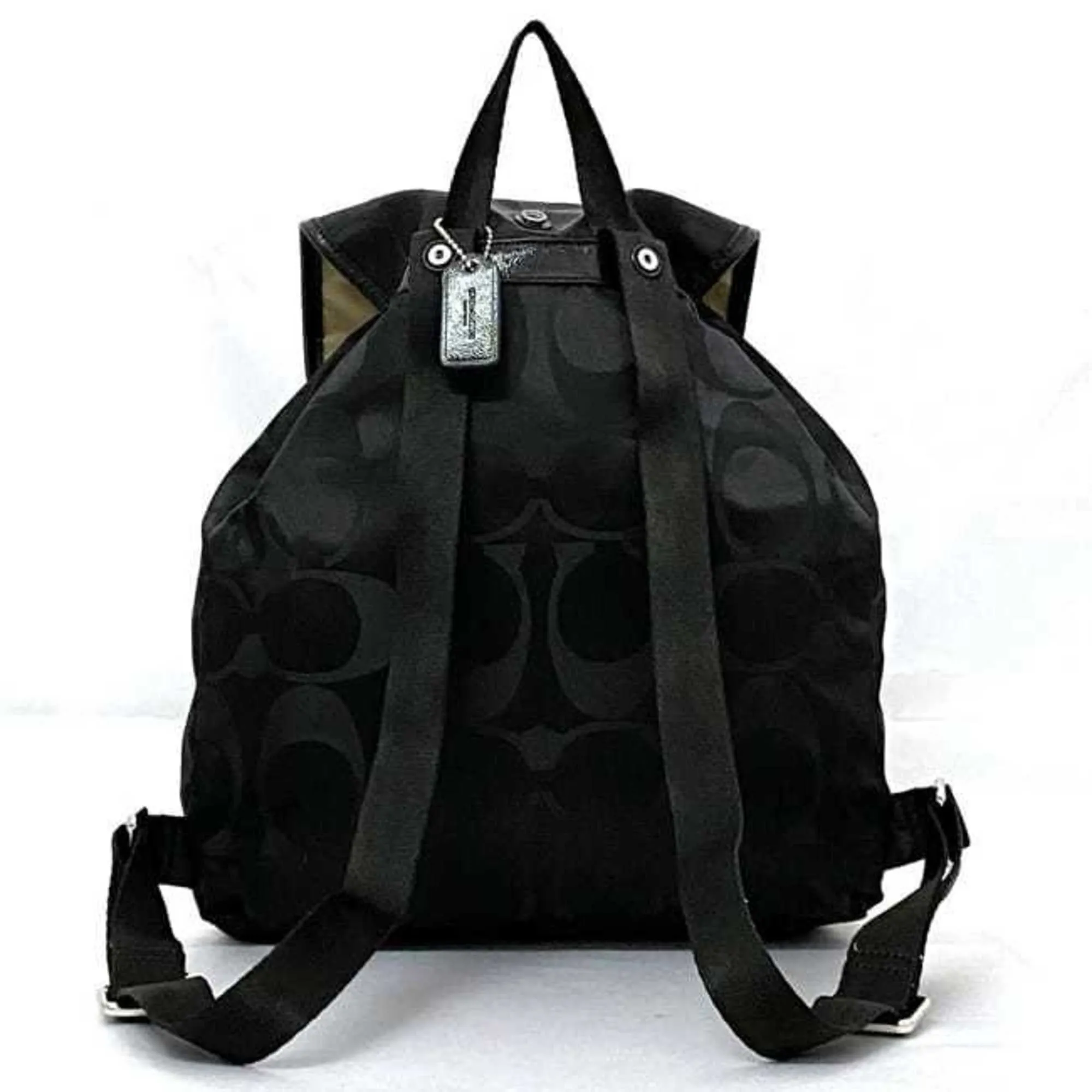 Coach Canvas Leather Backpack (Pre-Owned)