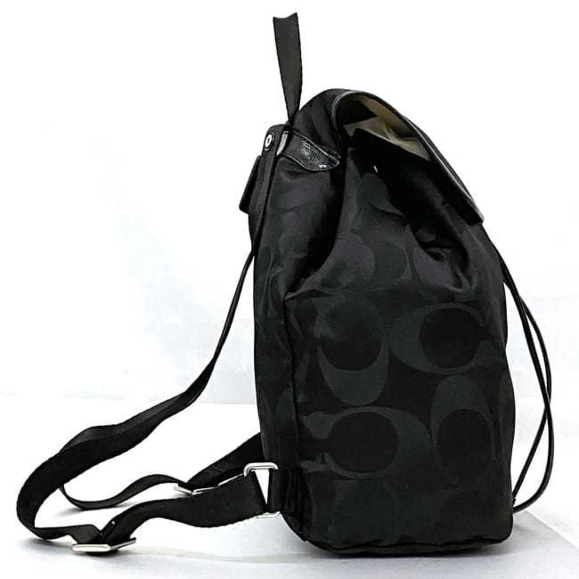 Coach Canvas Leather Backpack (Pre-Owned)