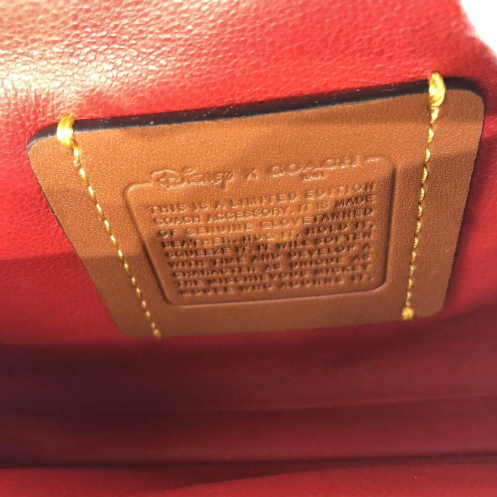 Coach Disney Collection Leather Clutch Bag (Pre-Owned)