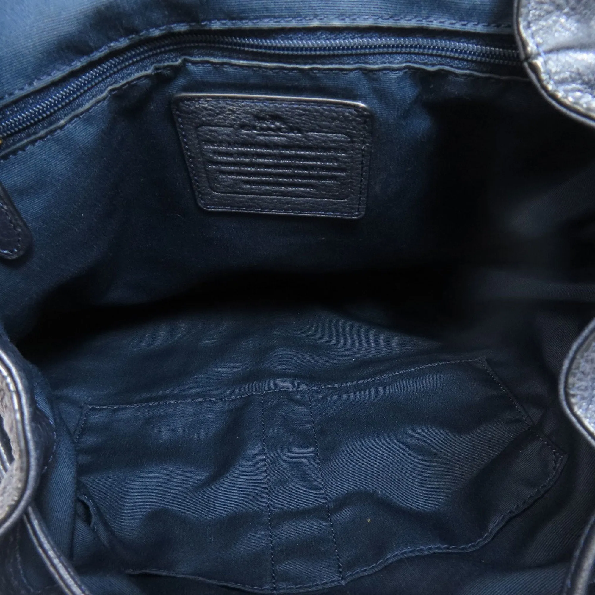 Coach  Leather Backpack (Pre-Owned)