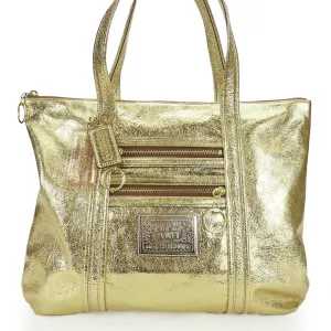 Coach  Metallic Leather Tote Bag (Pre-Owned)