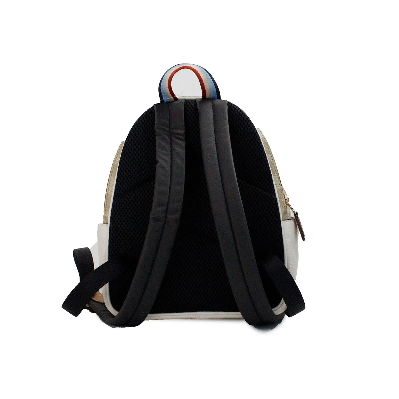 COACH Mini Court Signature Pear Motif Shoulder Backpack Bookbag Bag Chalk Women's Taffy