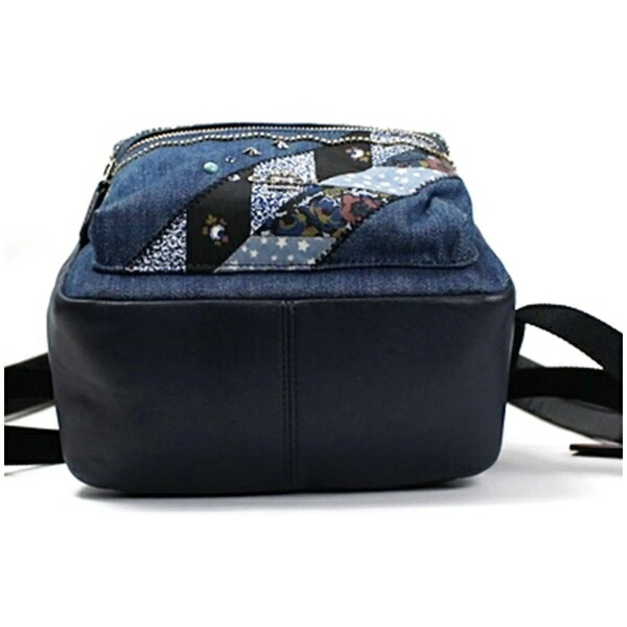 Coach Navy blue Leather Backpack (Pre-Owned)