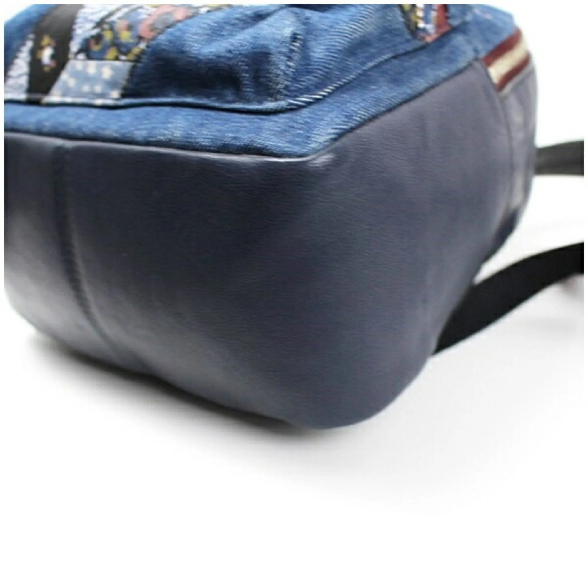 Coach Navy blue Leather Backpack (Pre-Owned)
