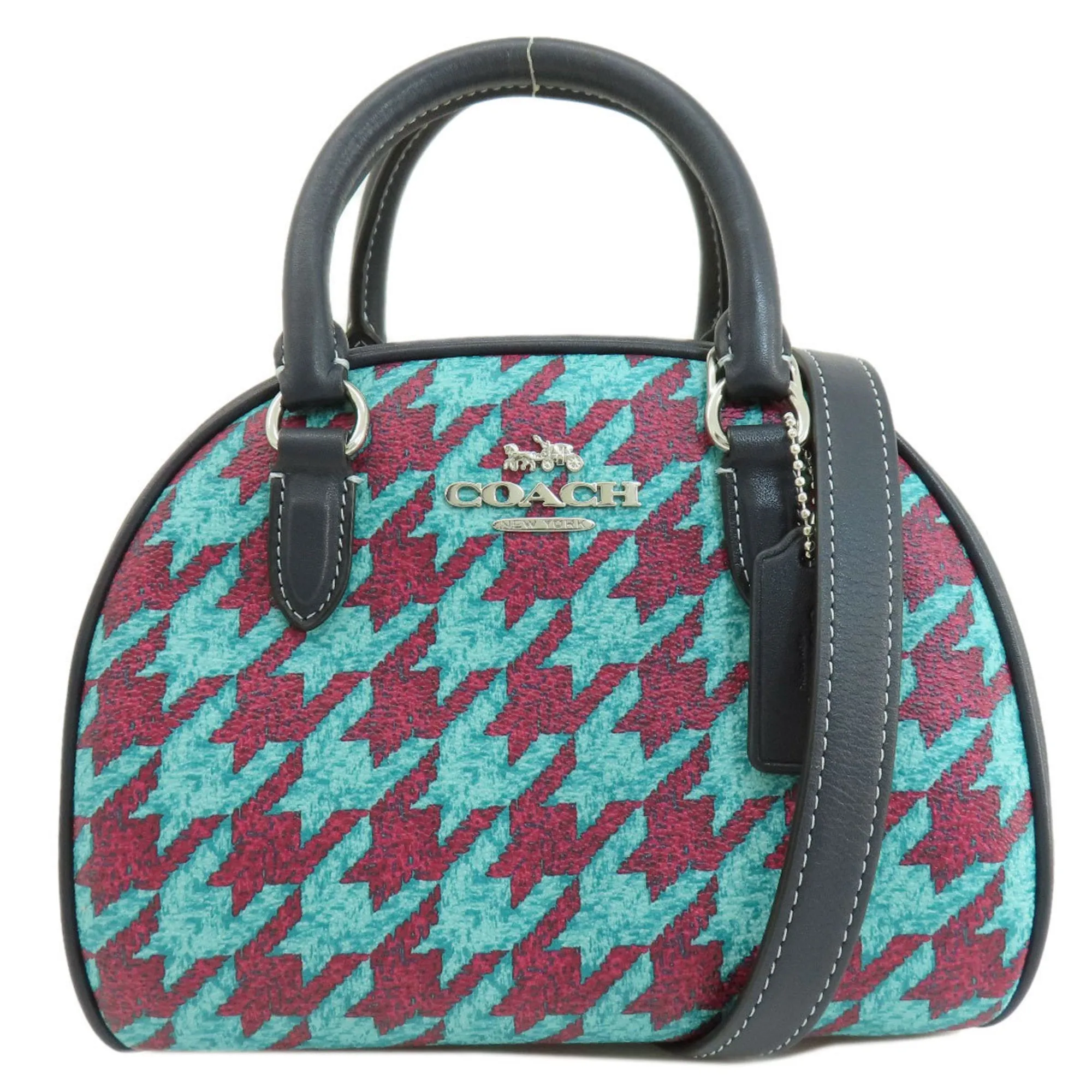 Coach  Navy  Color Pvc Handbag (Pre-Owned)