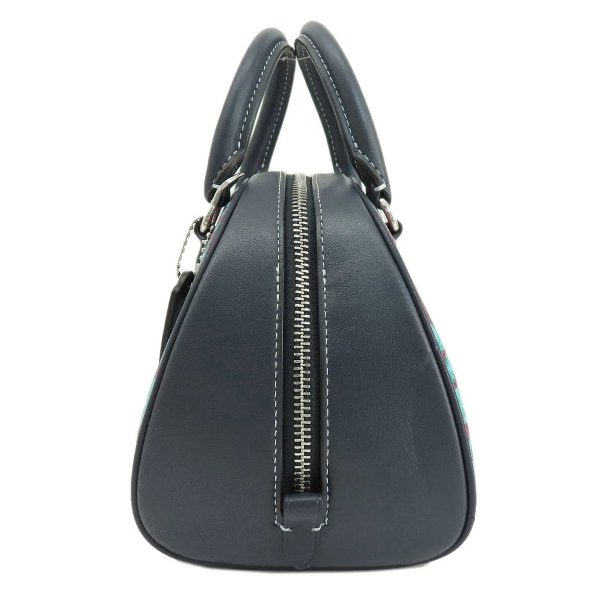 Coach  Navy  Color Pvc Handbag (Pre-Owned)
