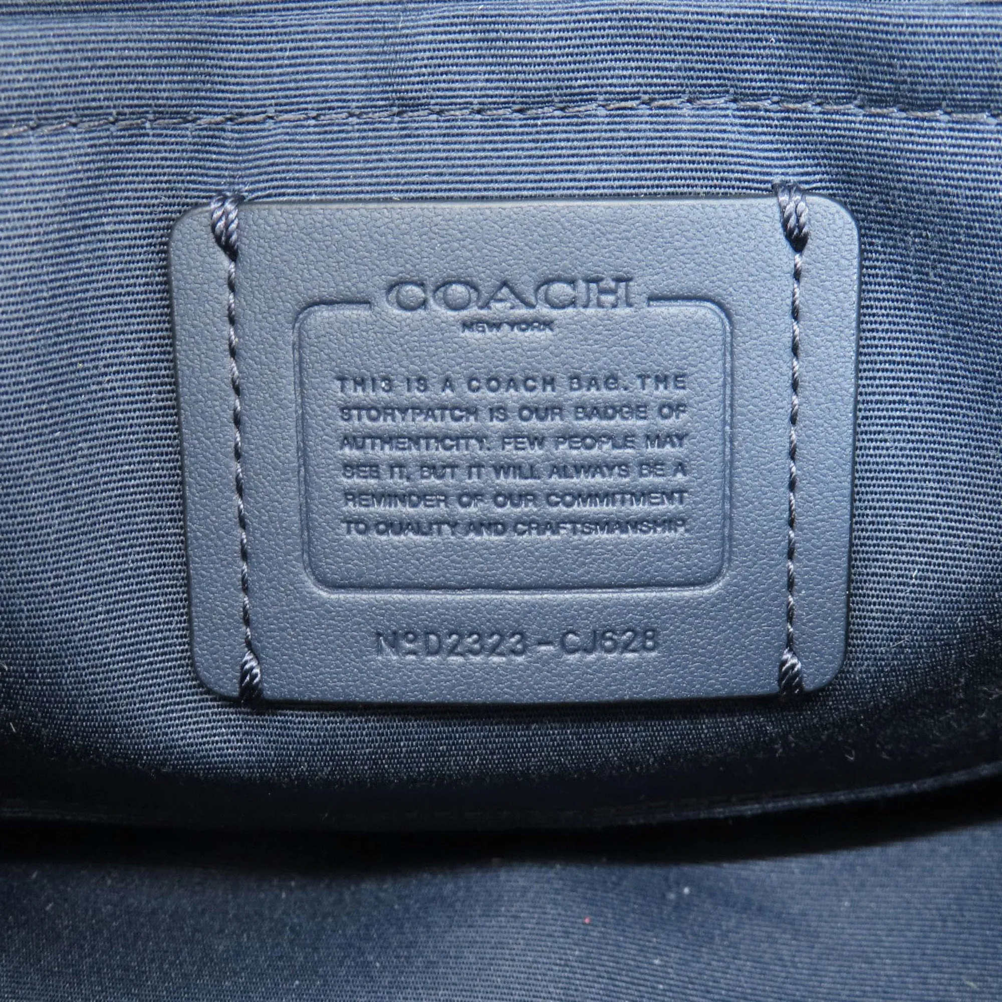 Coach  Navy  Color Pvc Handbag (Pre-Owned)