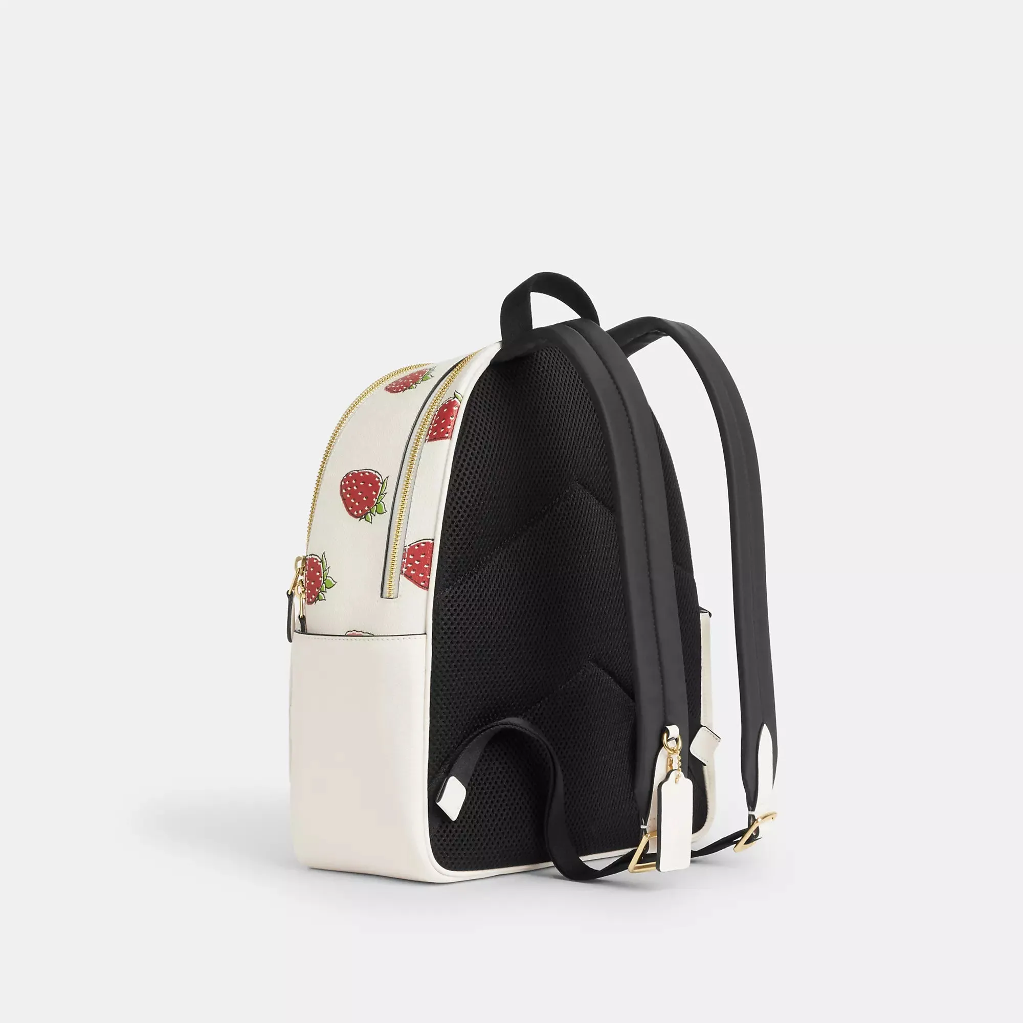 Coach Outlet Court Backpack With Strawberry Print