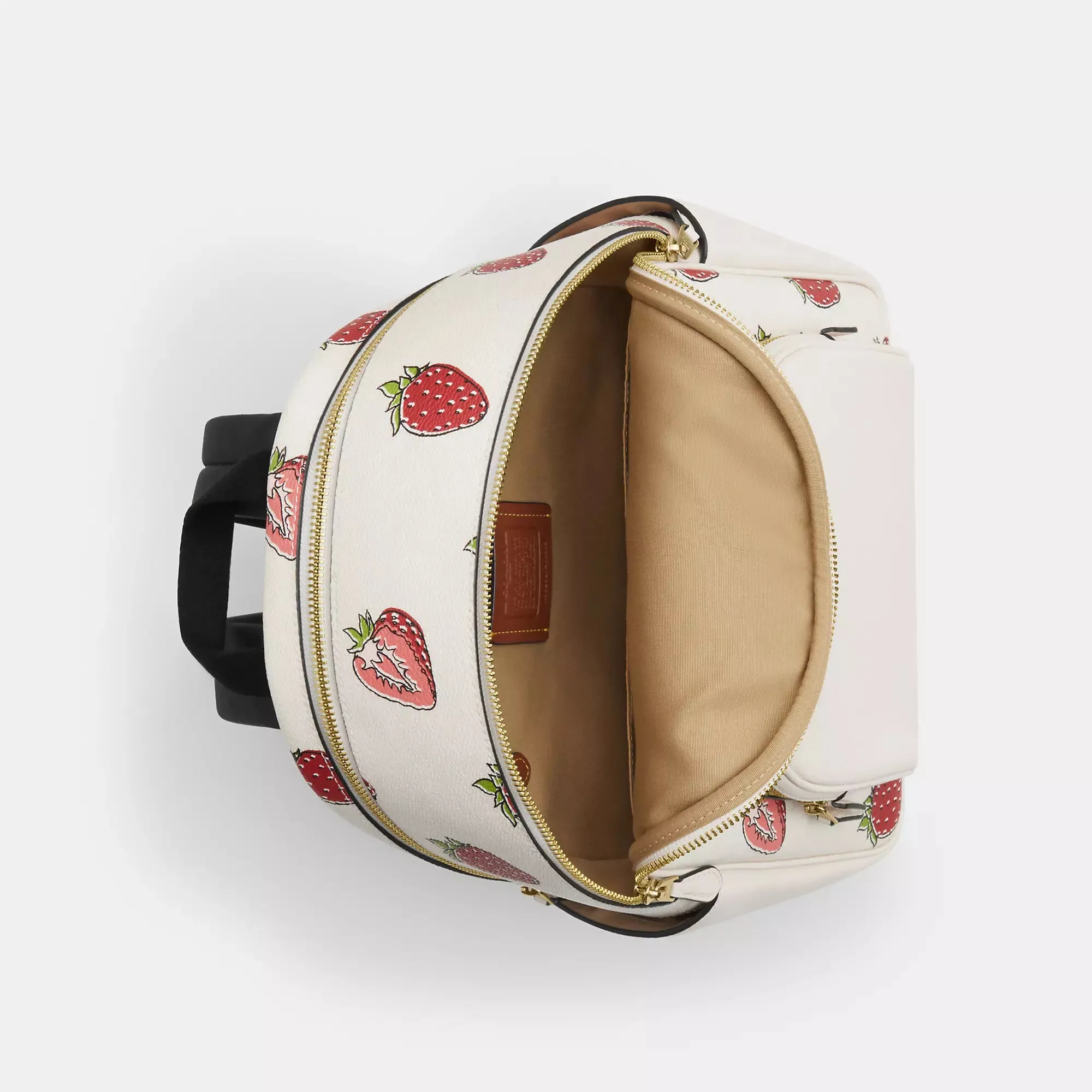 Coach Outlet Court Backpack With Strawberry Print