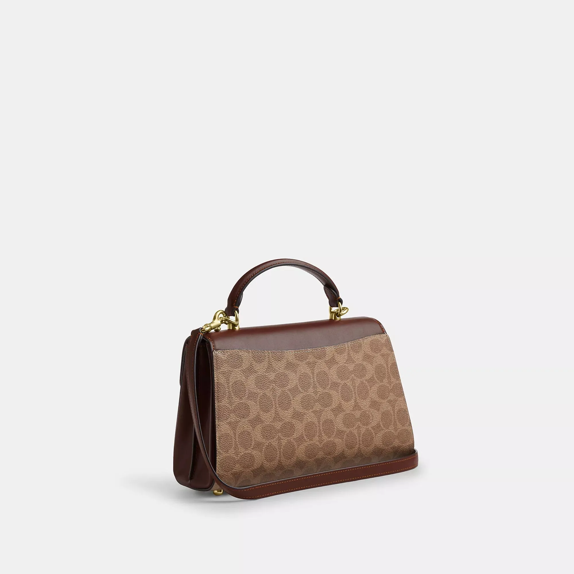 Coach Outlet Eliza Top Handle Bag In Signature Canvas