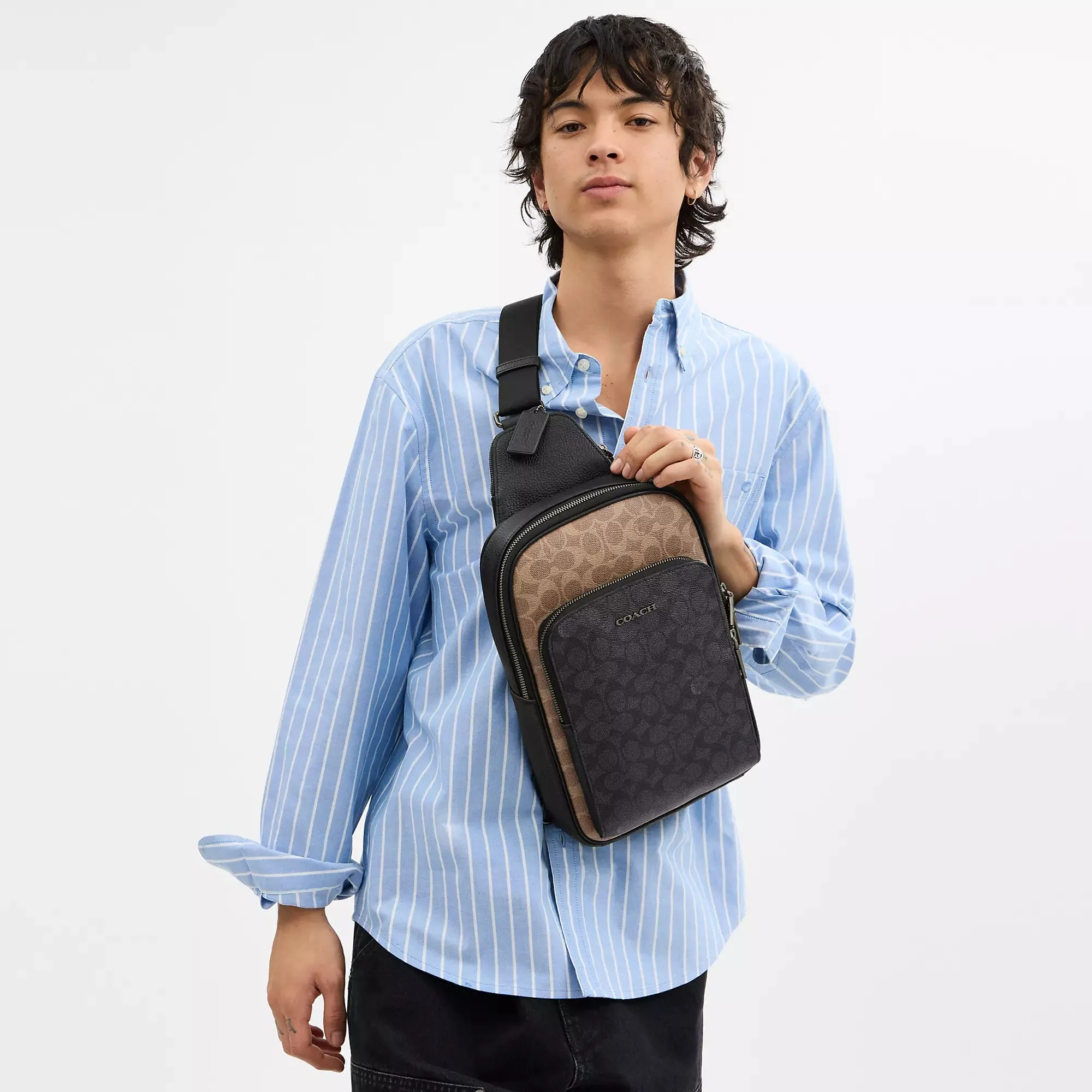 Coach Outlet Ethan Pack In Blocked Signature Canvas