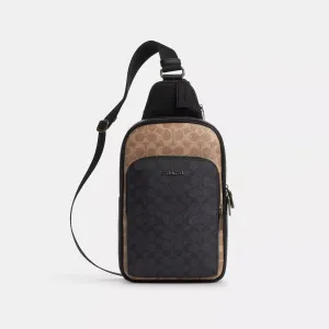 Coach Outlet Ethan Pack In Blocked Signature Canvas